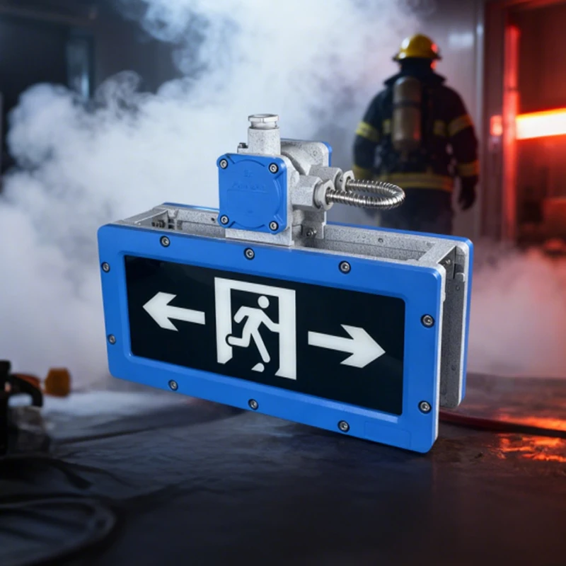 Emergency Exit Sign - Explosionsgeschützte LED-Notfall-Feuerausgangsleuchte mit Li-Ion 1200mAh Akku