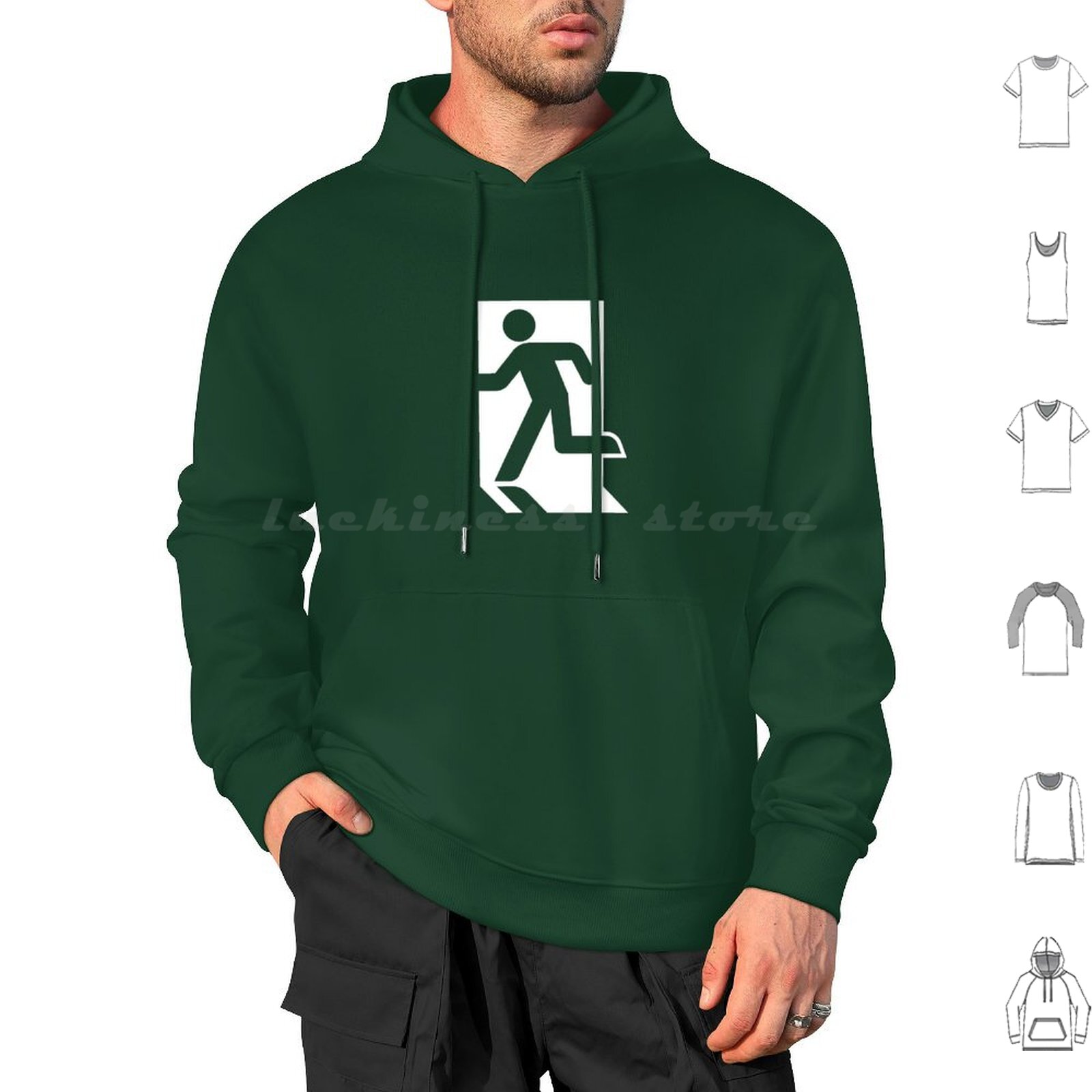 Exit Sign Running Man Hoodies  – Emergency Exit Sign Bewertung und Preis