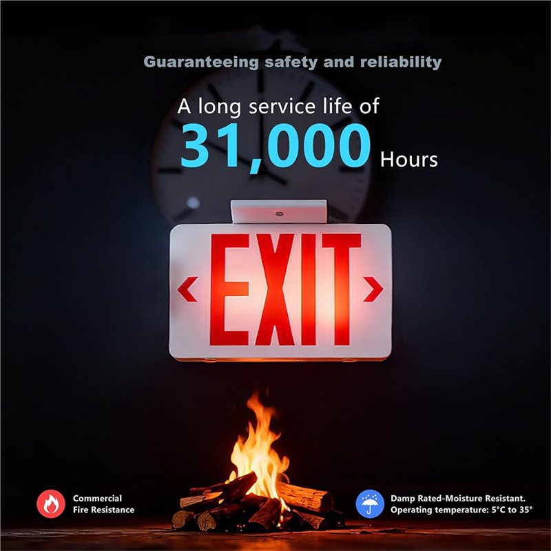 【A10R】Rotes Notausgangsschild  – Emergency Exit Sign Bewertung und Preis